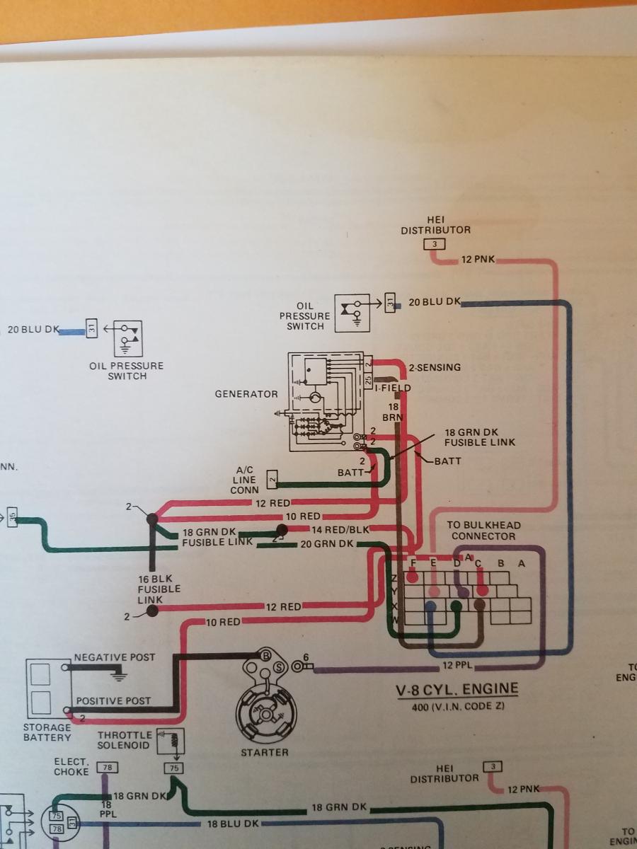 1978 trans am carb ls2 alternator wiring question